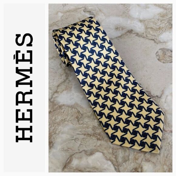 Hermes 100% Silk Tie - Picture 1 of 10